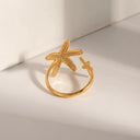 Marlo Gold Starfish Ring, view 5