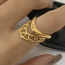 Indie Gold Arc Ring, view 2