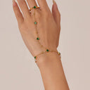 Mirabel Gold Hand Chain Bracelet, view 6