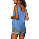 Kirra slim fit sleeveless tank top with Ibiza-inspired look, view 17