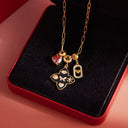 Zara Gold Charm Necklace, view 5