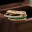 Isobel Rose Gold Stacked Ring, view 3