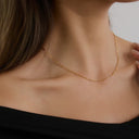 Marisol Linked Gold Chain Necklace, view 4