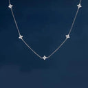 Gorgeous Flower Inlaid Zirconia Necklace