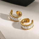 Kyla Gold Hoop Earrings Set of 3, view 5