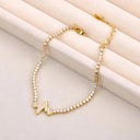 Romilly Gold Heartbeat Bracelet, view 3