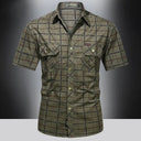 Yallingup Men's Classic Check Short Sleeve Shirt, view 3
