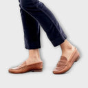 Pia classic loafers for women with smooth finish, view 2