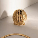Jovie Gold Seashell Ring, view 3