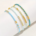 Ursula Turquoise Beaded Stretch Bracelet Set, view 5