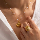 Jovie Gold Seashell Ring, view 6