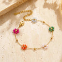Gracie Gold Flower Bracelet, view 7