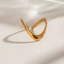Indie Gold Arc Ring, view 5