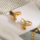 Delphina Gold Pearl Ring, view 7