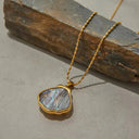 Amelie Gold Seashell Necklace, view 4