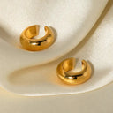 Kyla Gold Hoop Earrings Set of 3, view 7