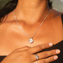 Marlowe Seashell Pendant Necklace with Freshwater Pearl, view 4