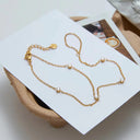 Nyla Gold Hand Chain Bracelet, view 4