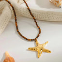 Orsola Gold Starfish Necklace, view 2
