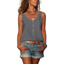 Kirra slim fit sleeveless tank top with Ibiza-inspired look, view 4