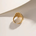 Jovie Gold Seashell Ring, view 4