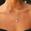 Aveline Freshwater Pearl Toggle Necklace, view 3