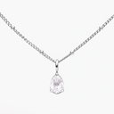 Alanna White Teardrop Stone Pendant Necklace, view 11