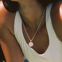 Christa Sun Pendant Rope Chain Necklace, view 9