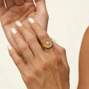 Effie Gold Sun Ring, view 2