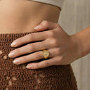 Effie Gold Sun Ring, view 3