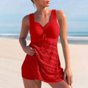 Beverly ruched tankini swim dress, view 5