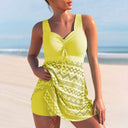 Beverly ruched tankini swim dress, view 6