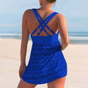 Beverly ruched tankini swim dress, view 8