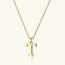 Tierney Gold Initial Necklace, view 31