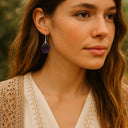 Violetta amethyst teardrop earrings for women