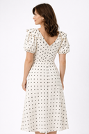 Loveday Polka Dot Ruffle Midi Dress