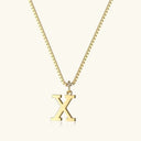 Tierney Gold Initial Necklace, view 35