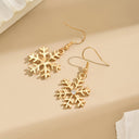 Neve Gold Snowflake Earrings