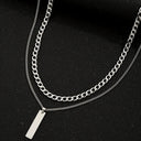 Ellis Men's Double Layer Necklace Set, view 4