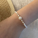 Rina Initial Pearl Bracelet, view 24