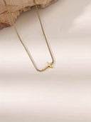 Cross Necklace for Women, Dainty 18K Gold Plated Small Cross Pendant