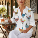 Ingrid Playful Hen Blouse
