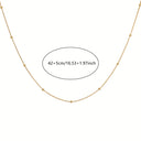 Water Wave Chain Necklace, Silver Plated Dainty Chain for Women