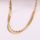 Layered Pearl Chain Bracelet, 304 Stainless Steel, 18K Gold Plated