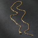 Gold Chain Necklace, 316L Stainless Steel, 18K Gold Plated, Tarnish Resistant, 45 to 60 cm