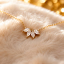 Leaf Choker Necklace, 304 Stainless Steel, 18K Gold Plated, Waterproof, Hypoallergenic