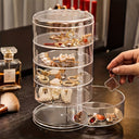 Eva Clear 5-Tier Rotating Jewellery Organiser with Dust Cover