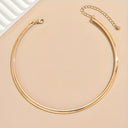 Gold Collar Necklace for Women, Statement Choker Necklace