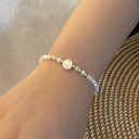 Rina Initial Pearl Bracelet, view 18