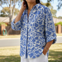 Frederikke Blue Garden Blouse